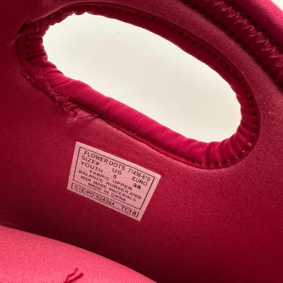 BOGS Girls EUC Flower Dots Rubber Waterproof Insulated Boots Kids Size 5 Pink - Picture 7 of 8